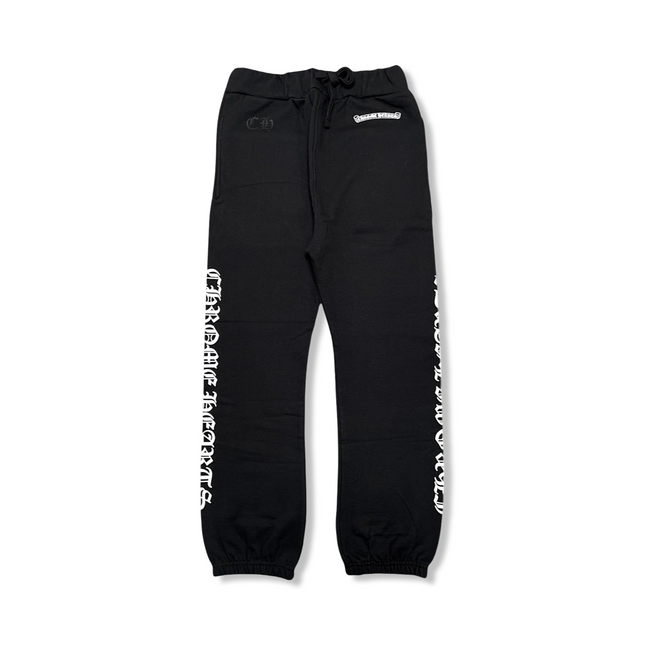 Scroll Logo Sweatpants Black