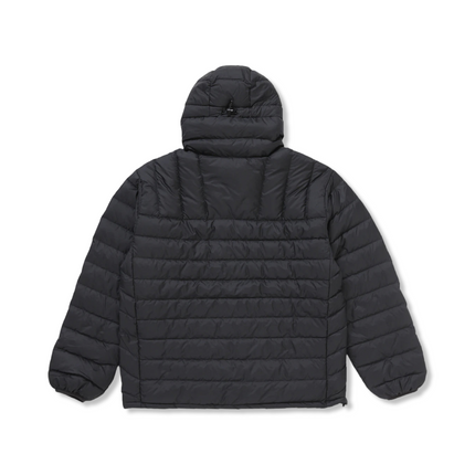 Half Zip Hooded Pullover Jacket Black