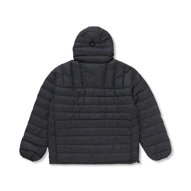 Half Zip Hooded Pullover Jacket Black