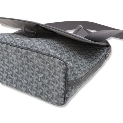 Capetien Leather Shoulder Bag Gray