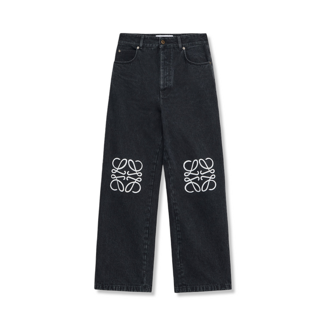 Black Anagram Baggy Jeans