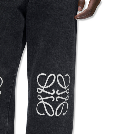 Black Anagram Baggy Jeans