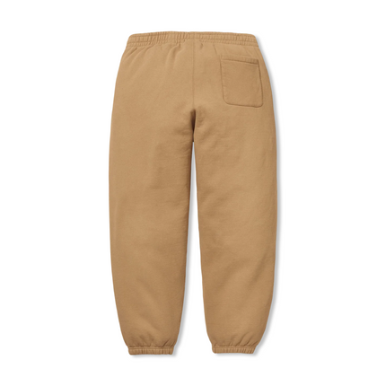 Satin Appliqué Sweatpants Tan