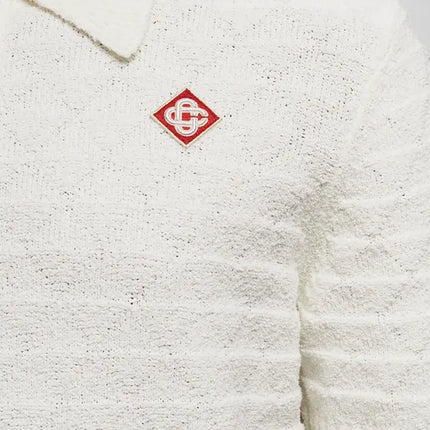 Ribbed Boucle Polo