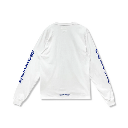 Blue Neck Logo Long Sleeve T-Shitt