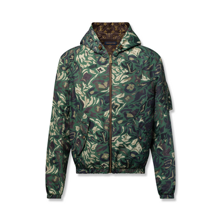 Camo/Monogram Reversible Windbreaker