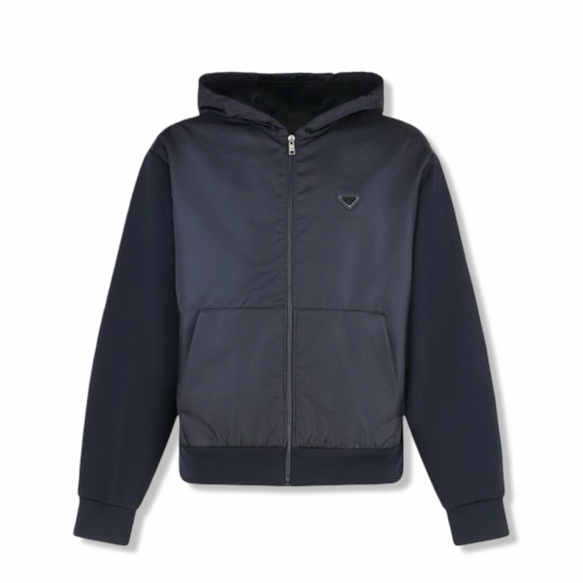 Nylon Zipped Hoodie