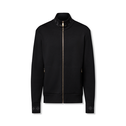 Double Face Knit Wool Blouson Black