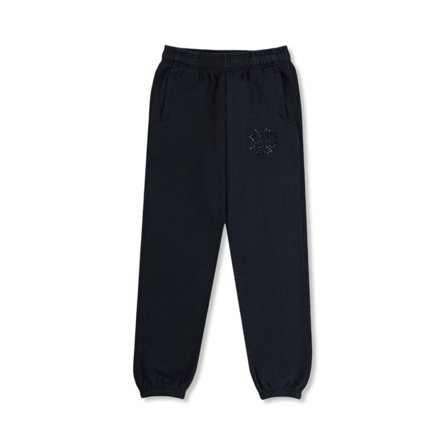EE Swarovski Logo Sweatpants Black