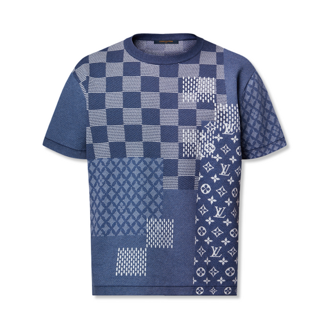 Short-Sleeved Knitted Crewneck