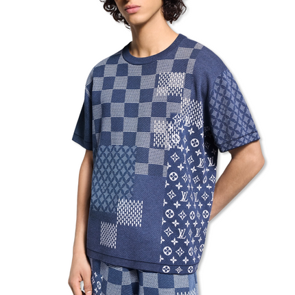 Short-Sleeved Knitted Crewneck