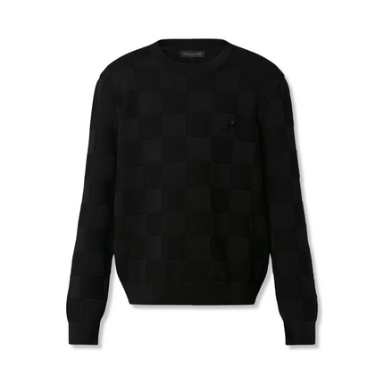 Damier Stitch Sweater