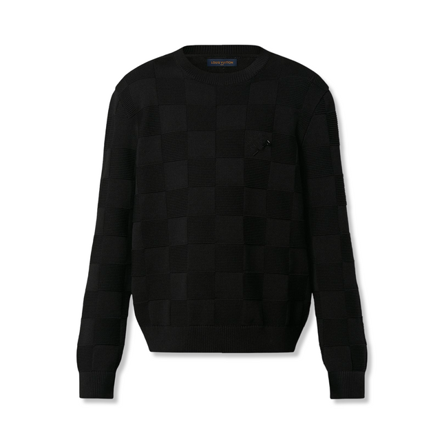 Damier Stitch Sweater