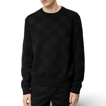 Damier Stitch Sweater