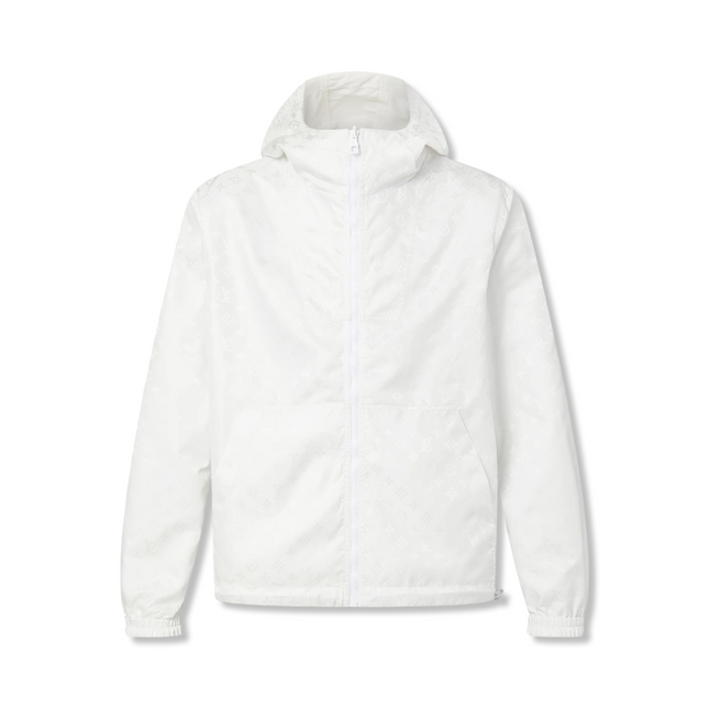 Monogram Reversible Windbreaker White