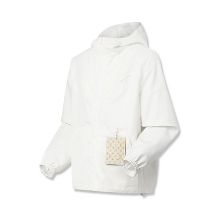 Monogram Reversible Windbreaker White