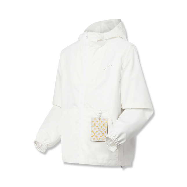 Monogram Reversible Windbreaker White
