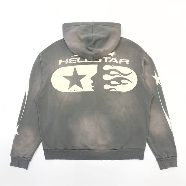 Washed Grey Sport Zip-Up