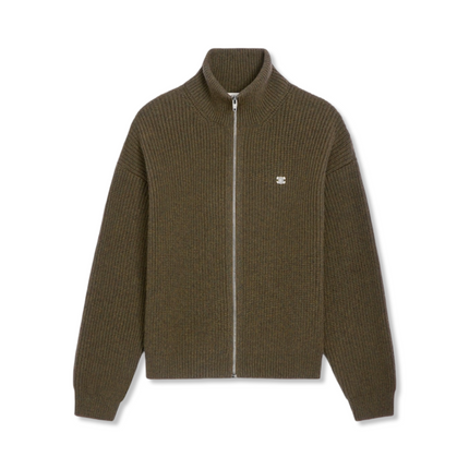 Trucker Sweater in Ribbed Wool