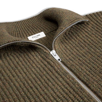 Trucker Sweater in Ribbed Wool
