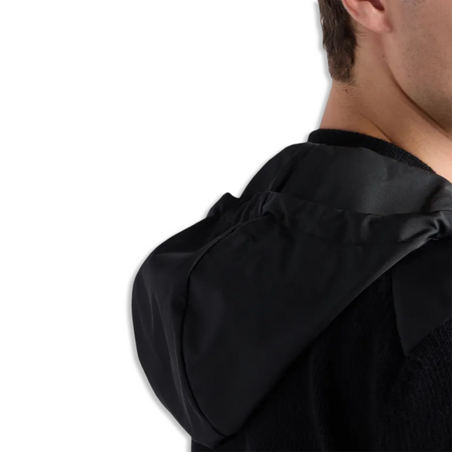 Nylon Hybrid Jacket Black