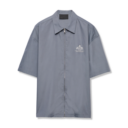 Logo Embroidered Zipped Shirt