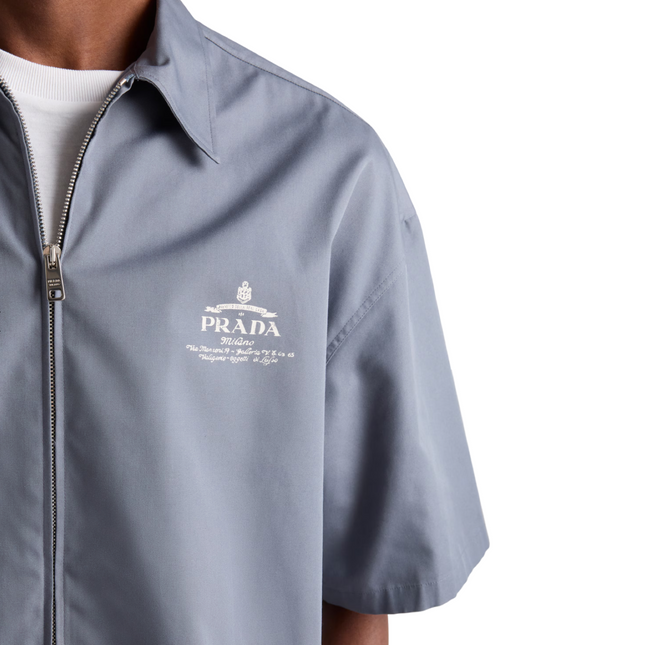 Logo Embroidered Zipped Shirt