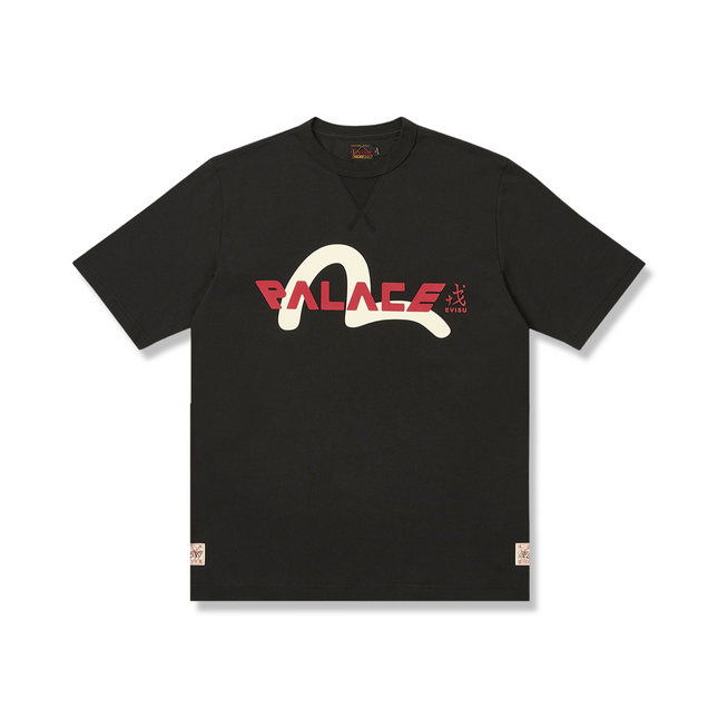 Palace x Evisu Logo T-Shirt Black