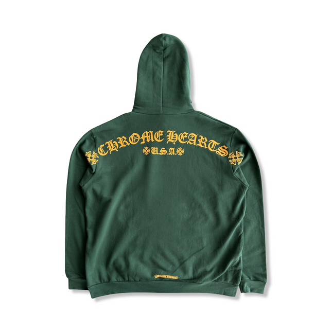 T Shape Logo Hoodie Green