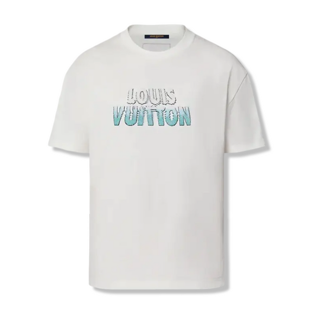 Embroidered Bead Cotton T-Shirt