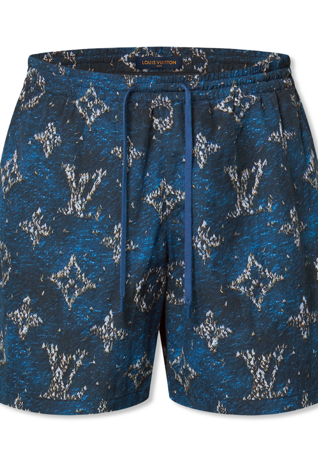 Printed Monogram Swimshorts Luxury Blue