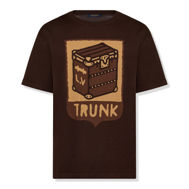Cotton Trunk Print Sienna Brown T Shirt