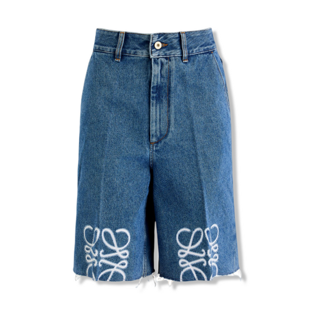 Anagram Logo Jean Shorts