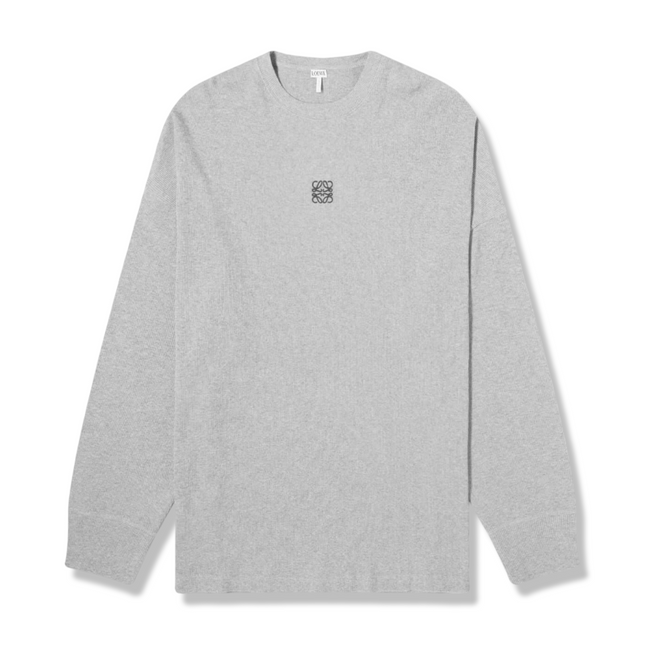 Embroidered Logo Ribbed L/S T-Shirt