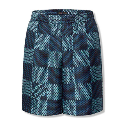Damier Silk Shorts