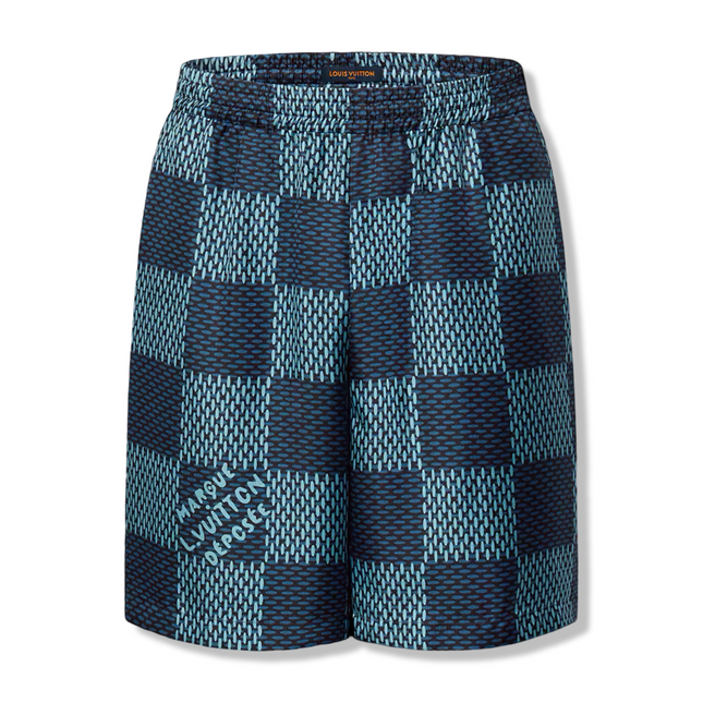 Damier Silk Shorts