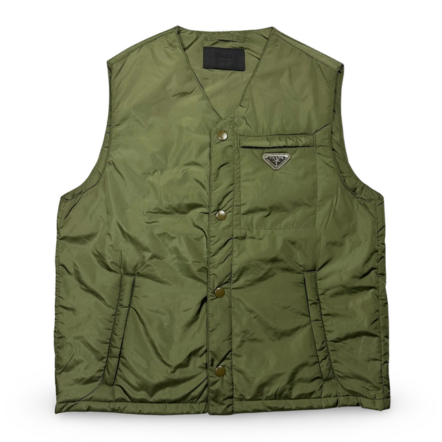 Nylon Vest in Army Green