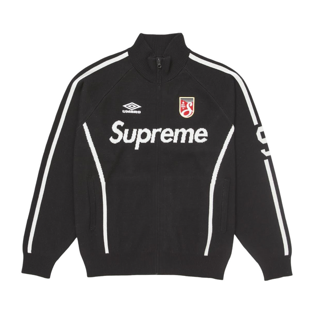 Knit Zip Up Sweater Black