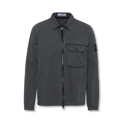 Classic Zip Overshirt Grey