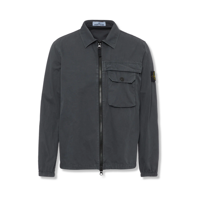 Classic Zip Overshirt Grey